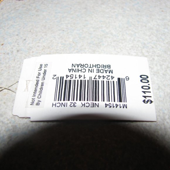 Nine West Gold Tone Glass Seed Bead Necklace - Picture 4 of 5